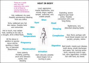 heat in body